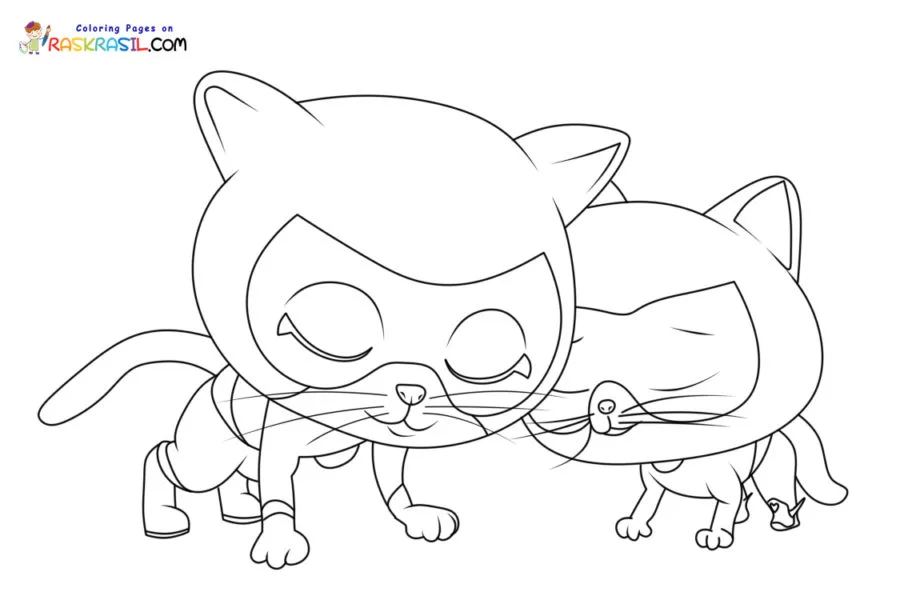 Superkitties Para Colorir 13