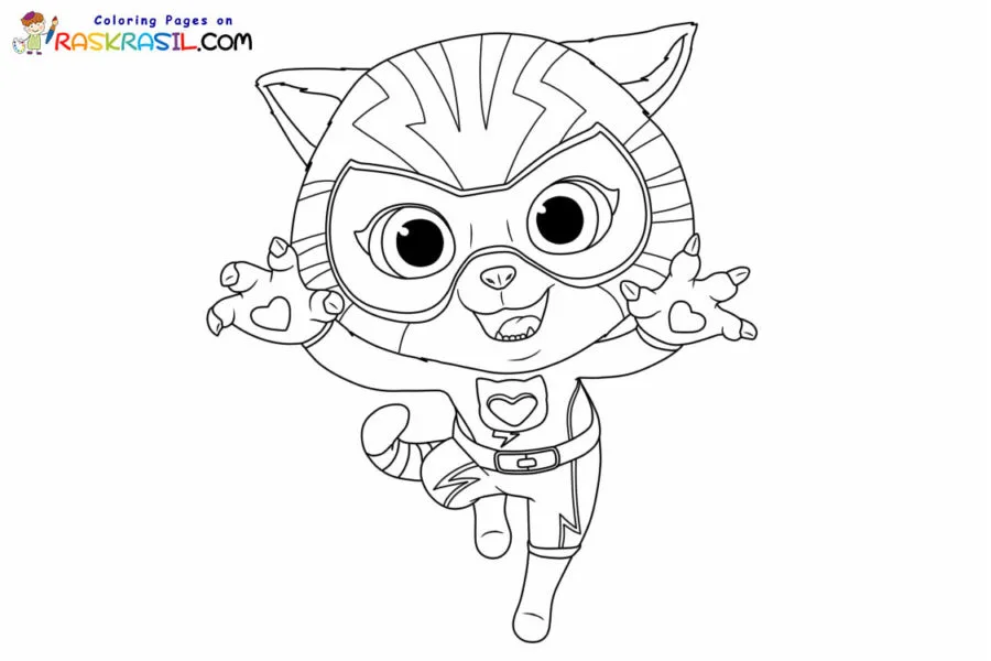 Superkitties Para Colorir 2