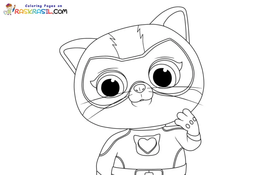 Superkitties Para Colorir 3