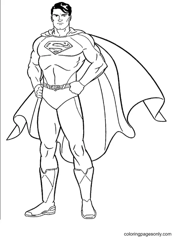 Superman Coloring Pages 1