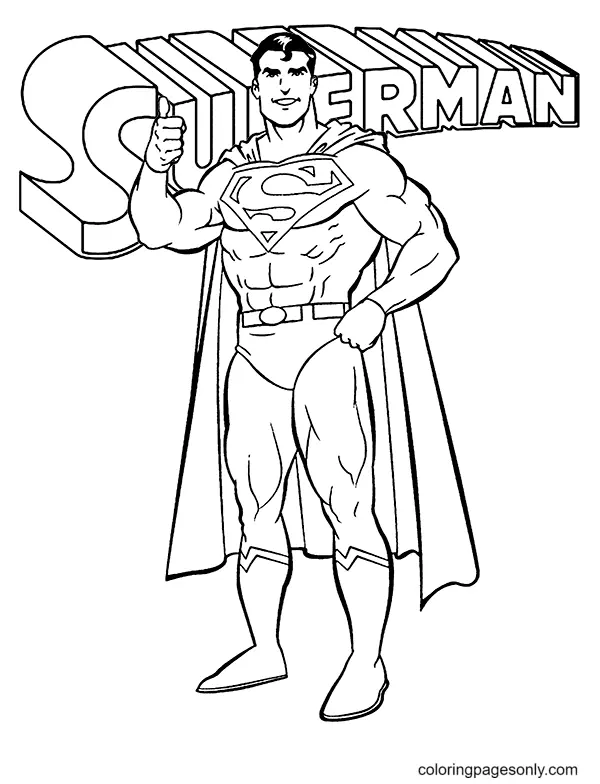 Superman Coloring Pages 38