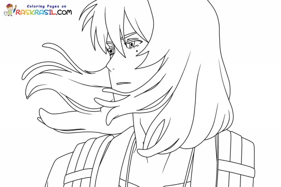 Suzume No Tojimari Para Colorear 8