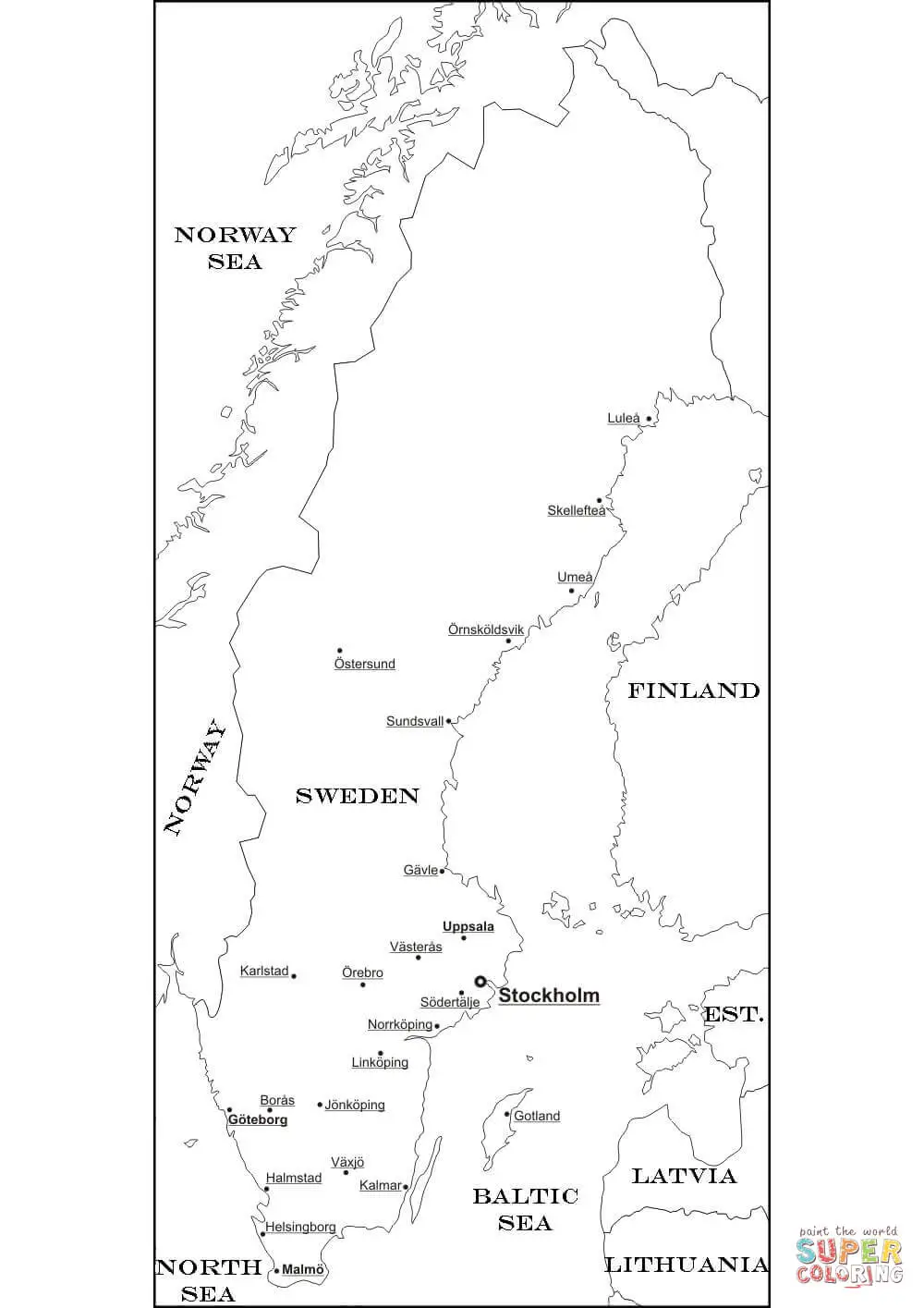 Schweden Ausmalbilder 27