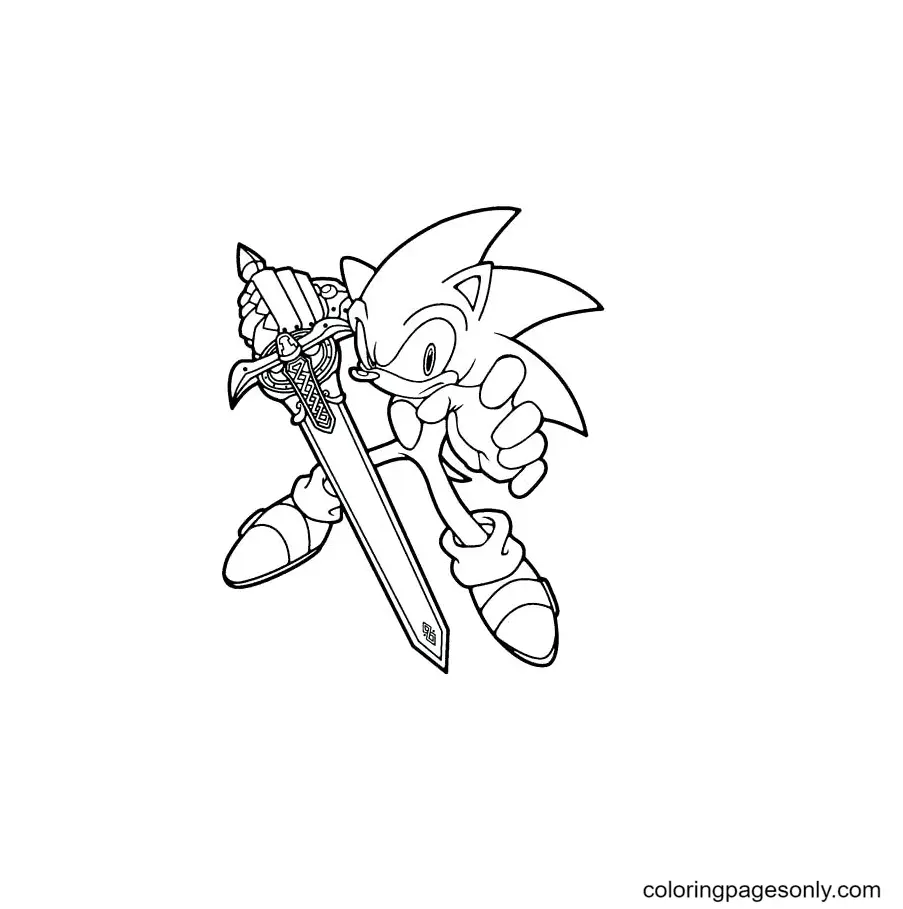 Sword Coloring Pages 14
