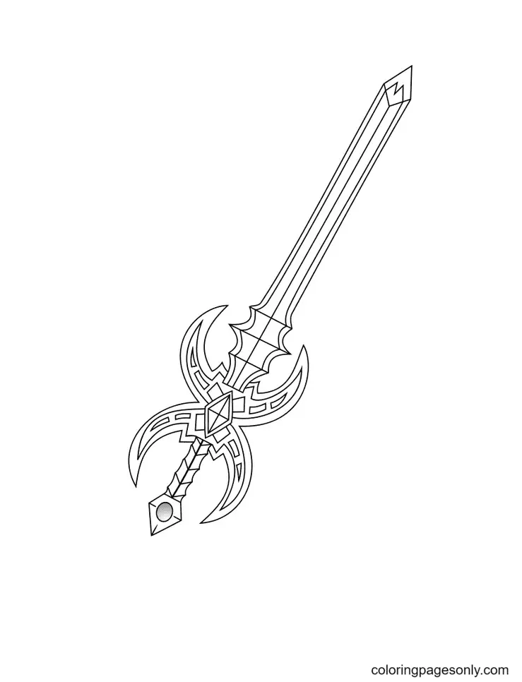 Sword Coloring Pages 26