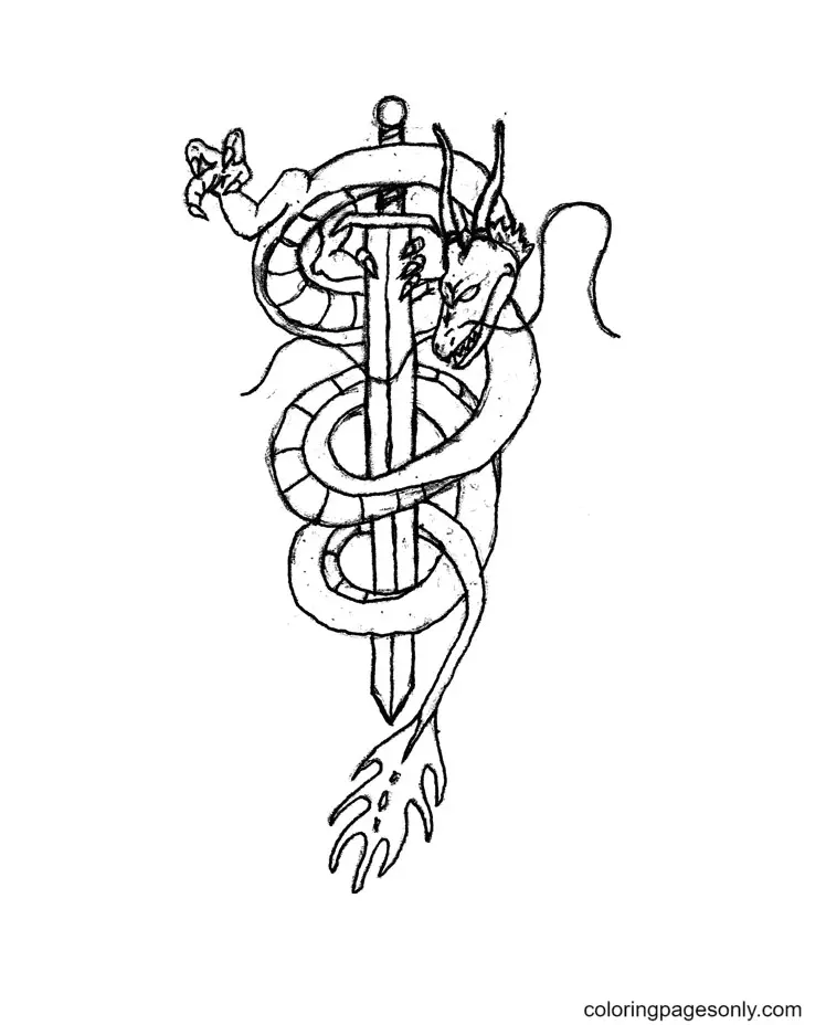 Sword Coloring Pages 27