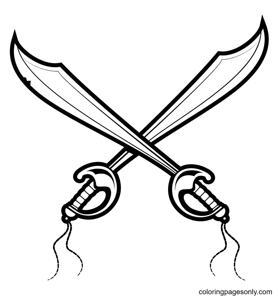 Sword Coloring Pages 28