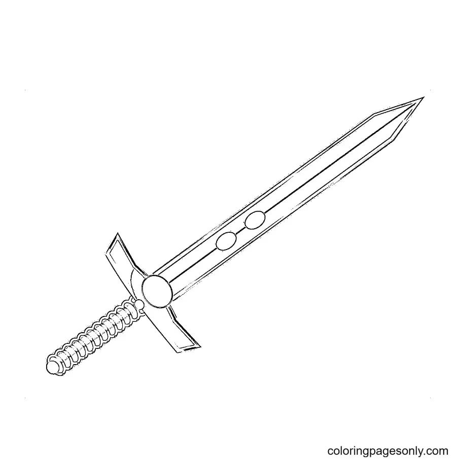 Sword Coloring Pages 3