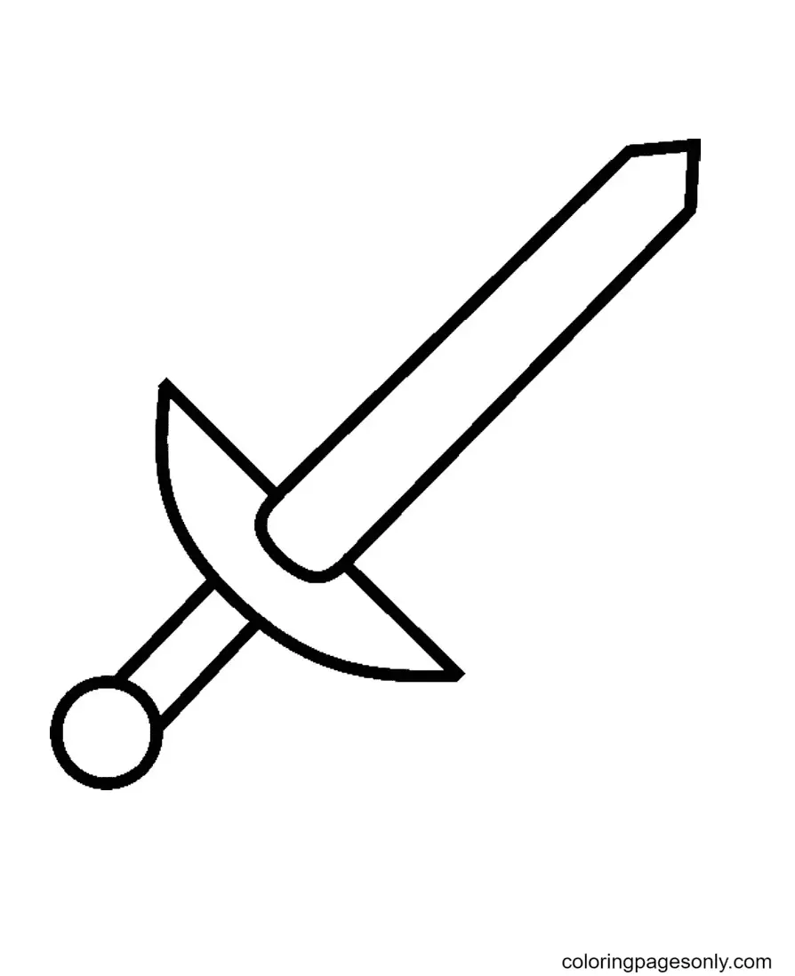 Sword Coloring Pages 5