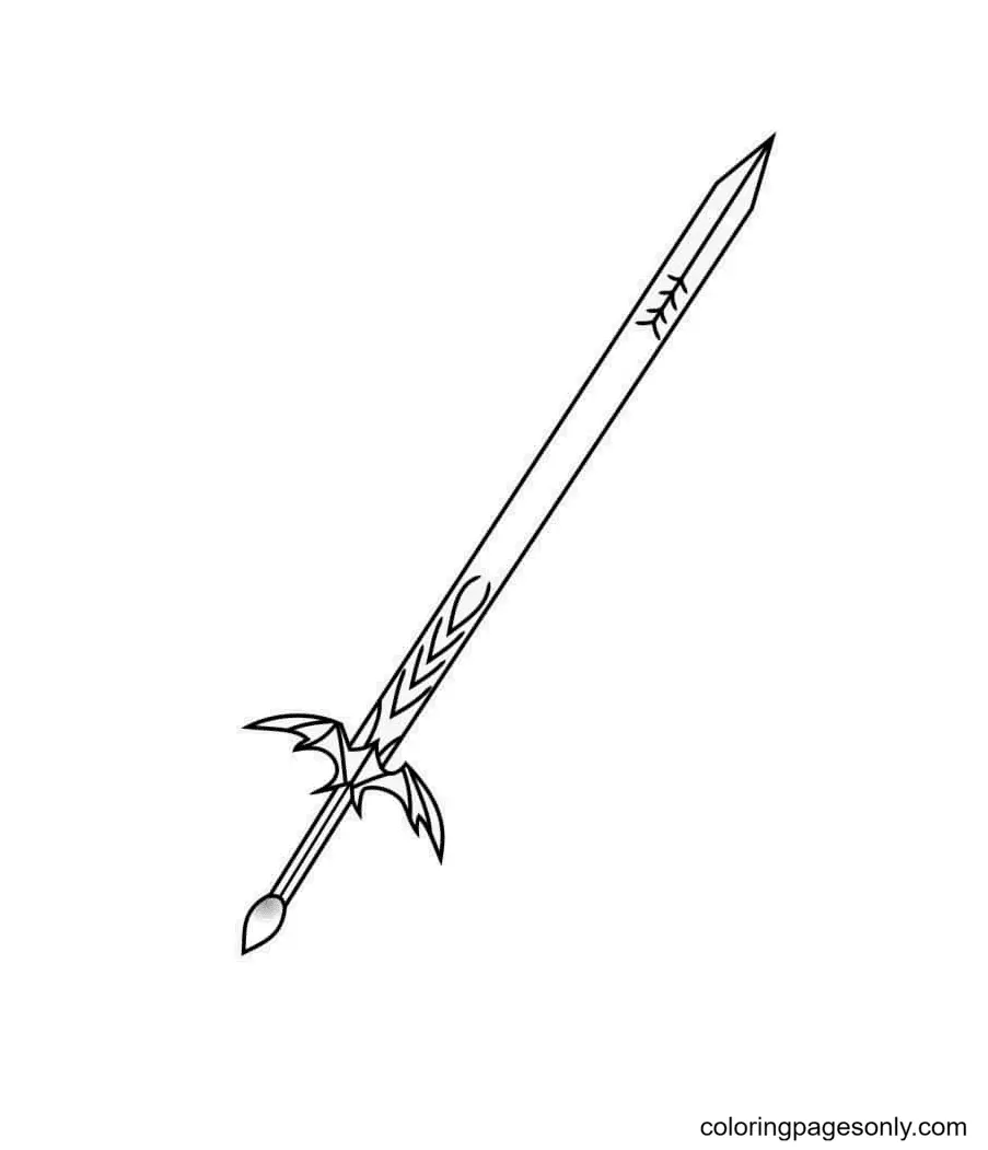 Sword Coloring Pages 8