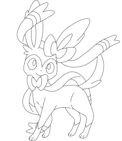 Sylveon Coloring Pages 1