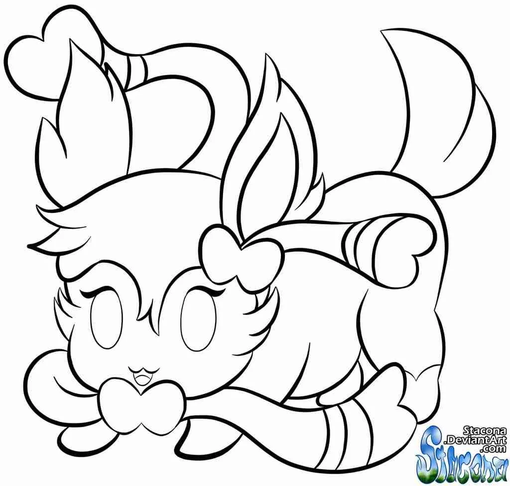 Sylveon Coloring Pages 13
