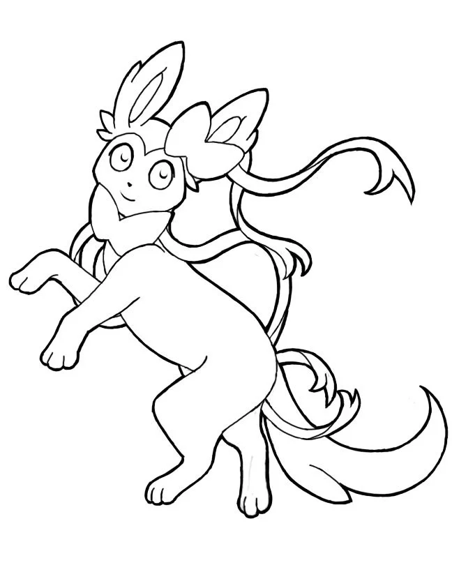 Sylveon Coloring Pages 16