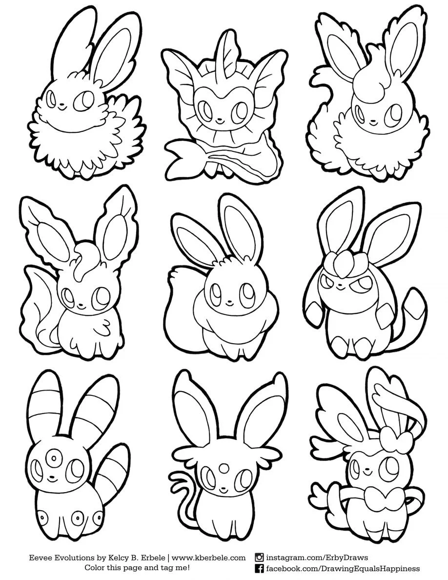 Sylveon Coloring Pages 18