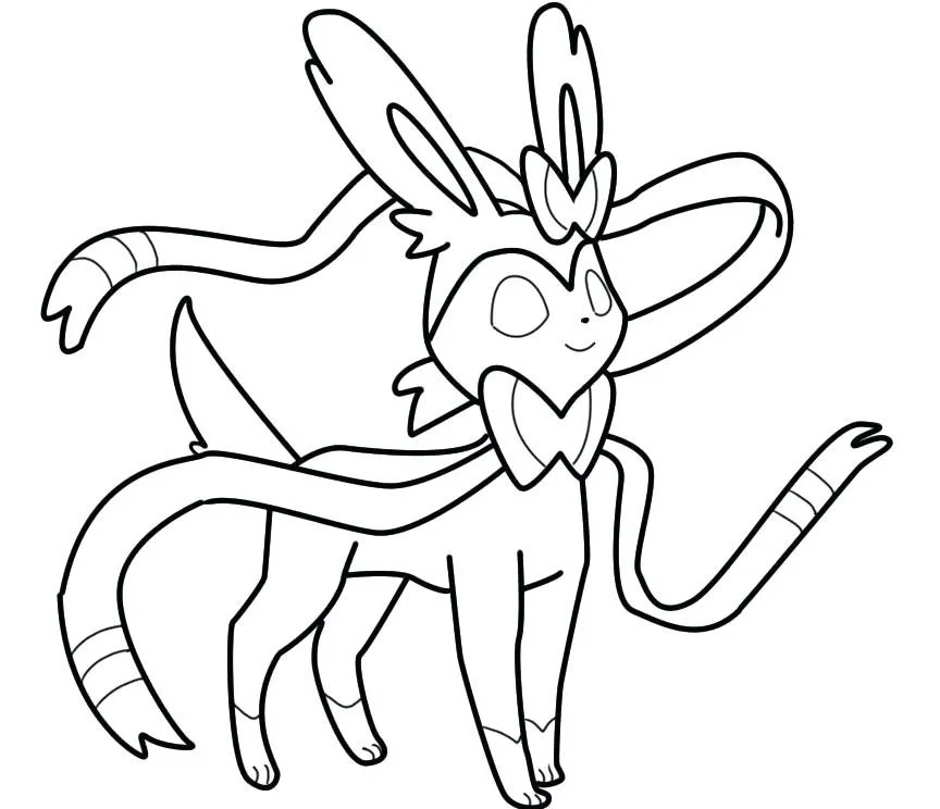 Sylveon Coloring Pages 4