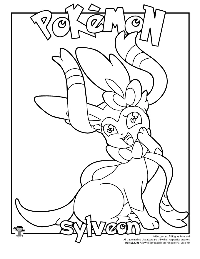 Sylveon Coloring Pages 5