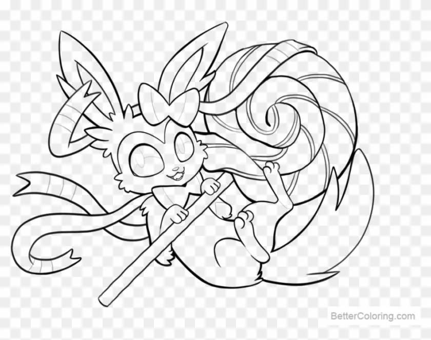 Sylveon Coloring Pages 6