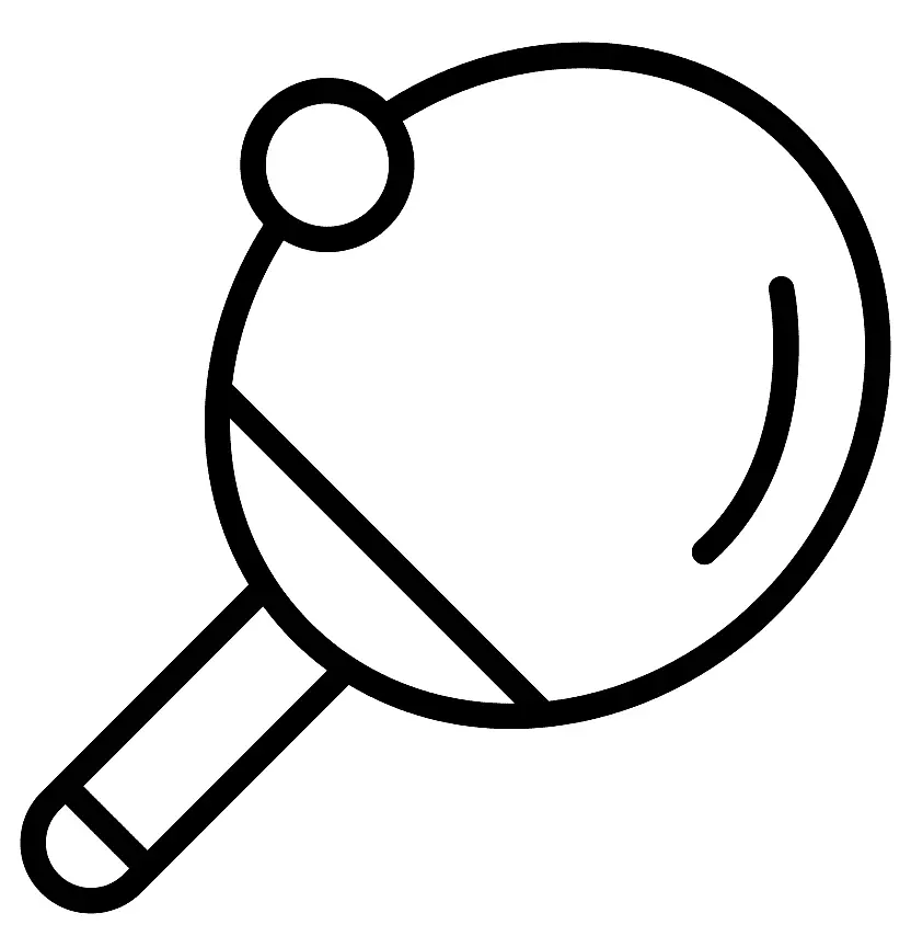 Tischtennis Ausmalbilder 17