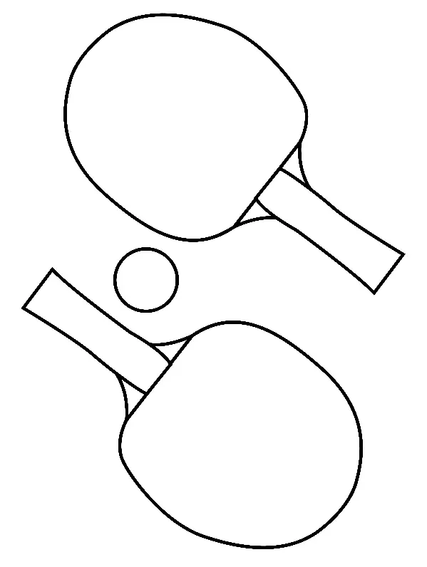 Tischtennis Ausmalbilder 29