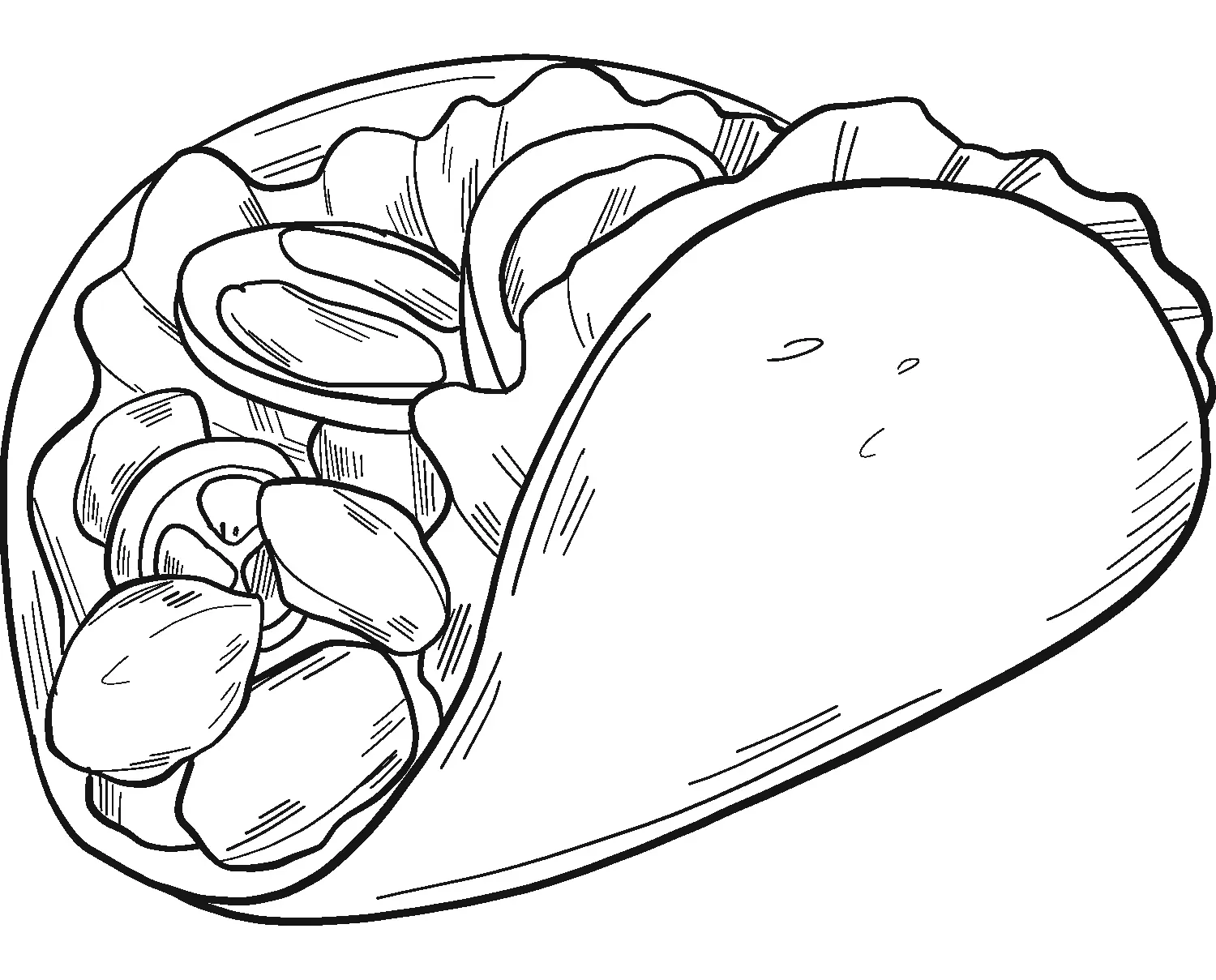 Taco Para Colorear 12