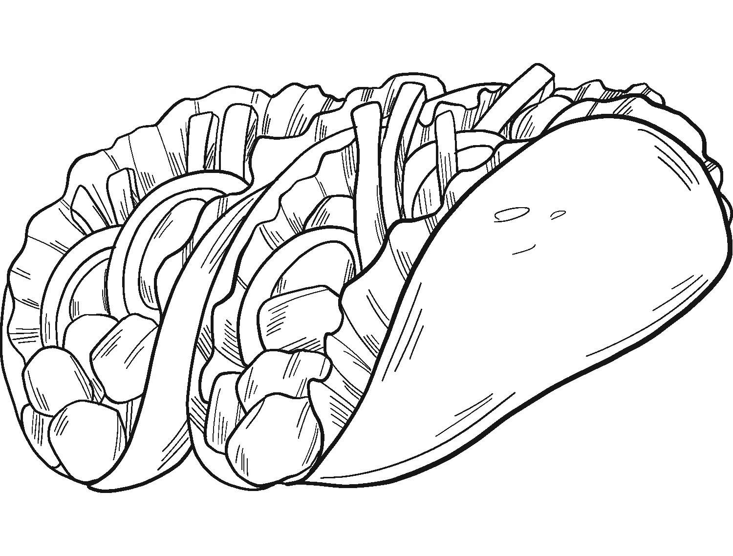 Taco Para Colorear 13