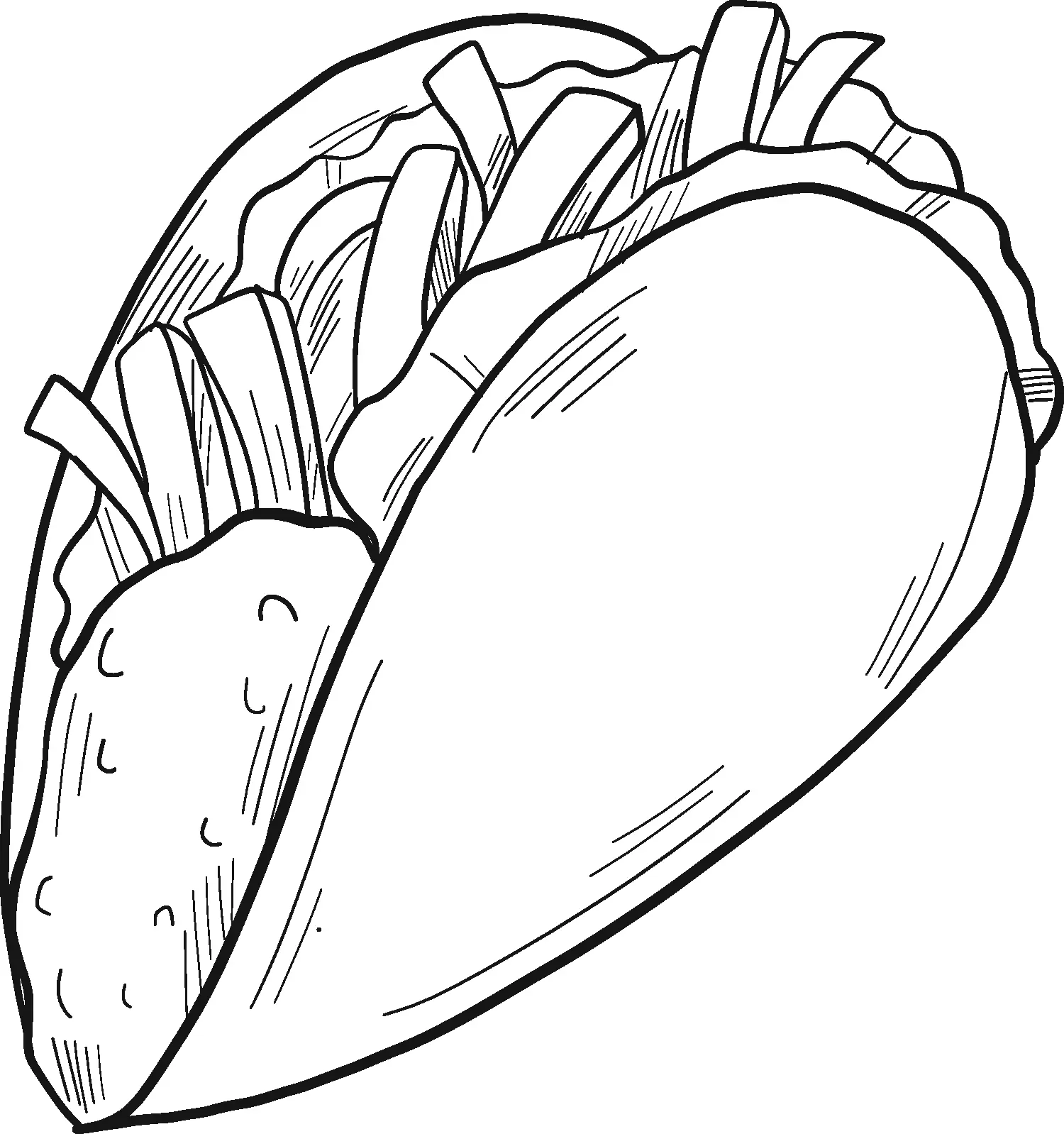 Taco Para Colorear 17