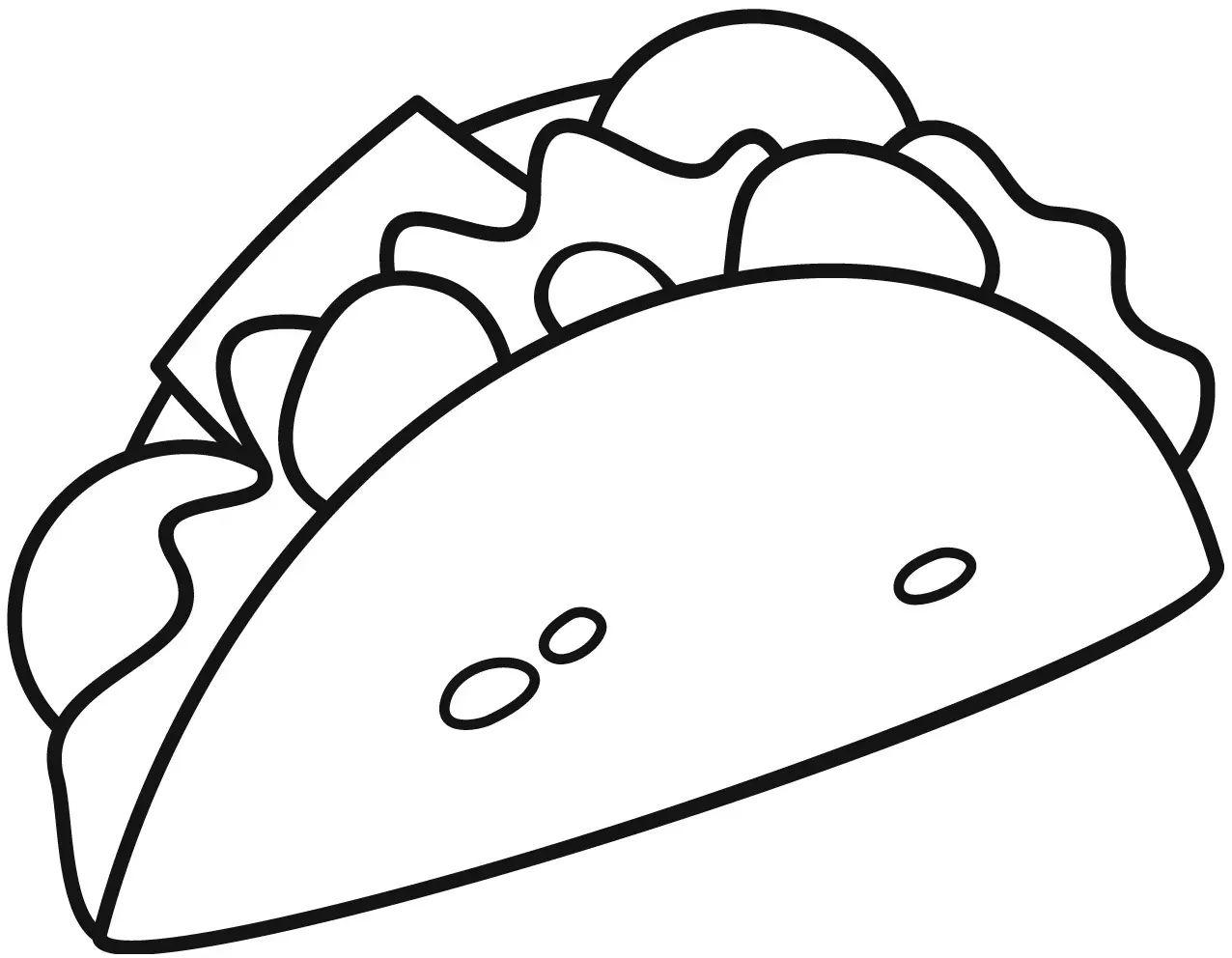 Taco Para Colorear 4