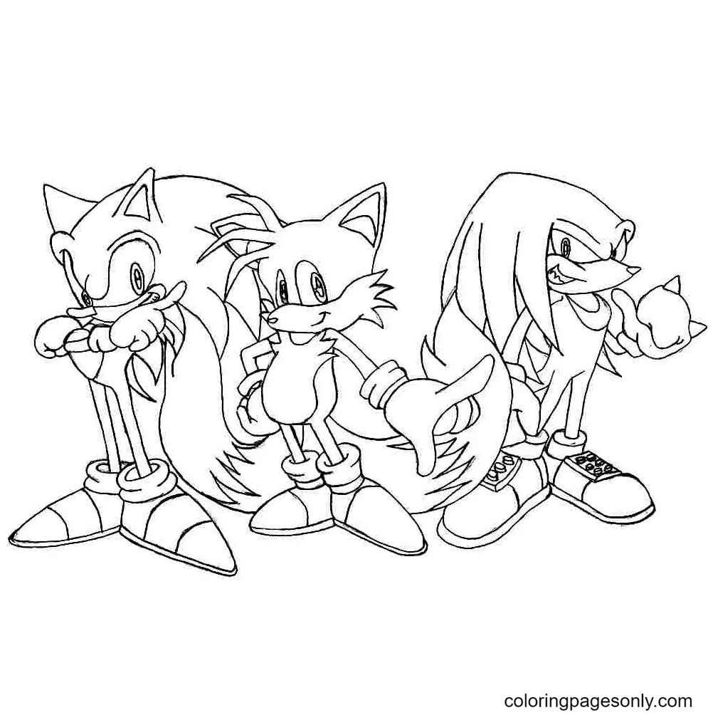 Tails Ausmalbilder 1