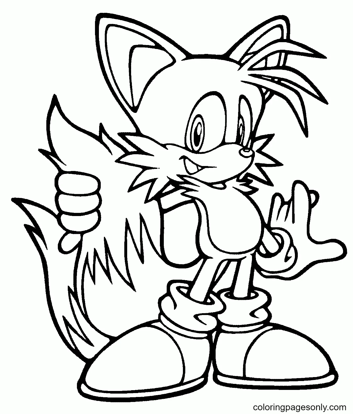 Tails Ausmalbilder 3