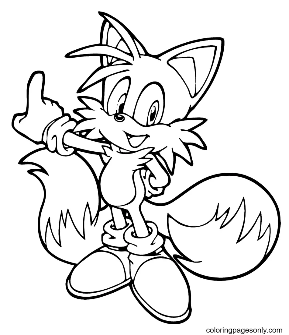 Tails Ausmalbilder 9
