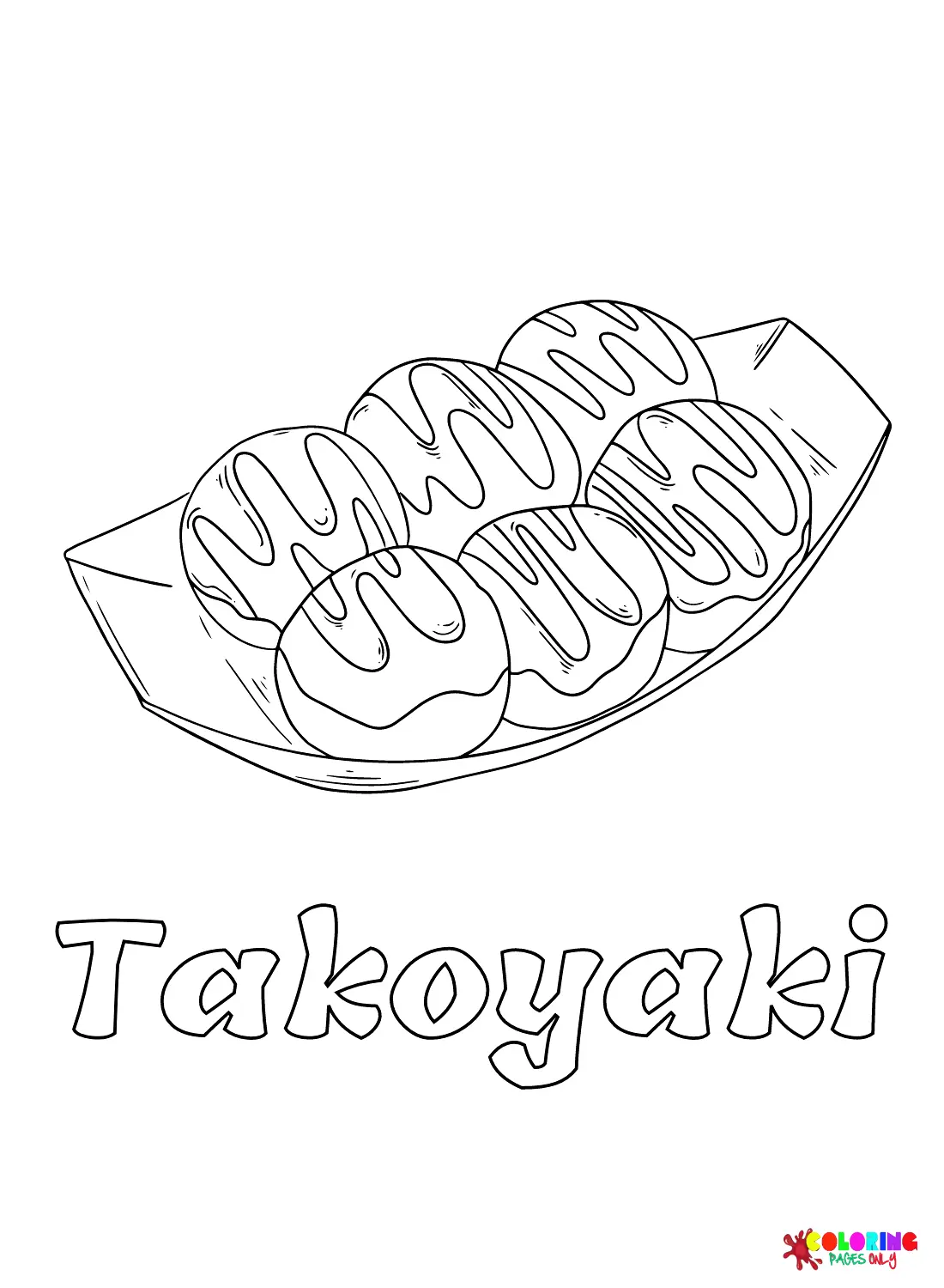 Takoyaki Ausmalbilder 16