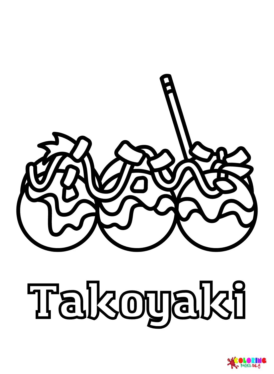 Takoyaki Ausmalbilder 17