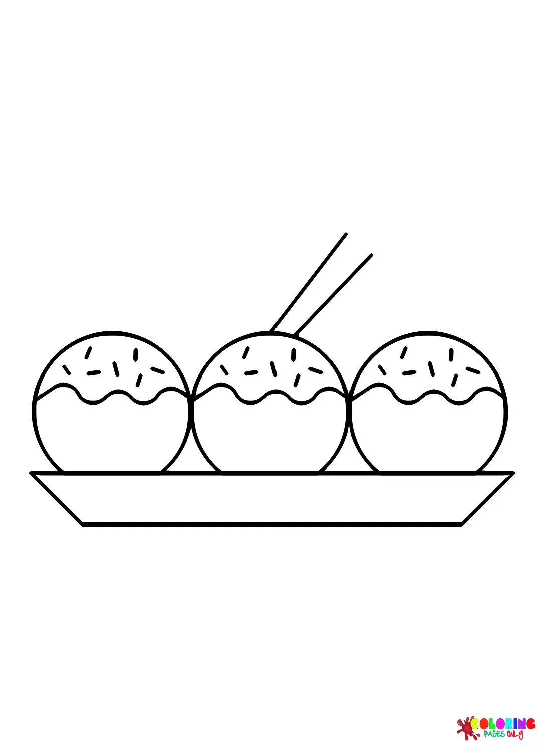 Takoyaki Ausmalbilder 3