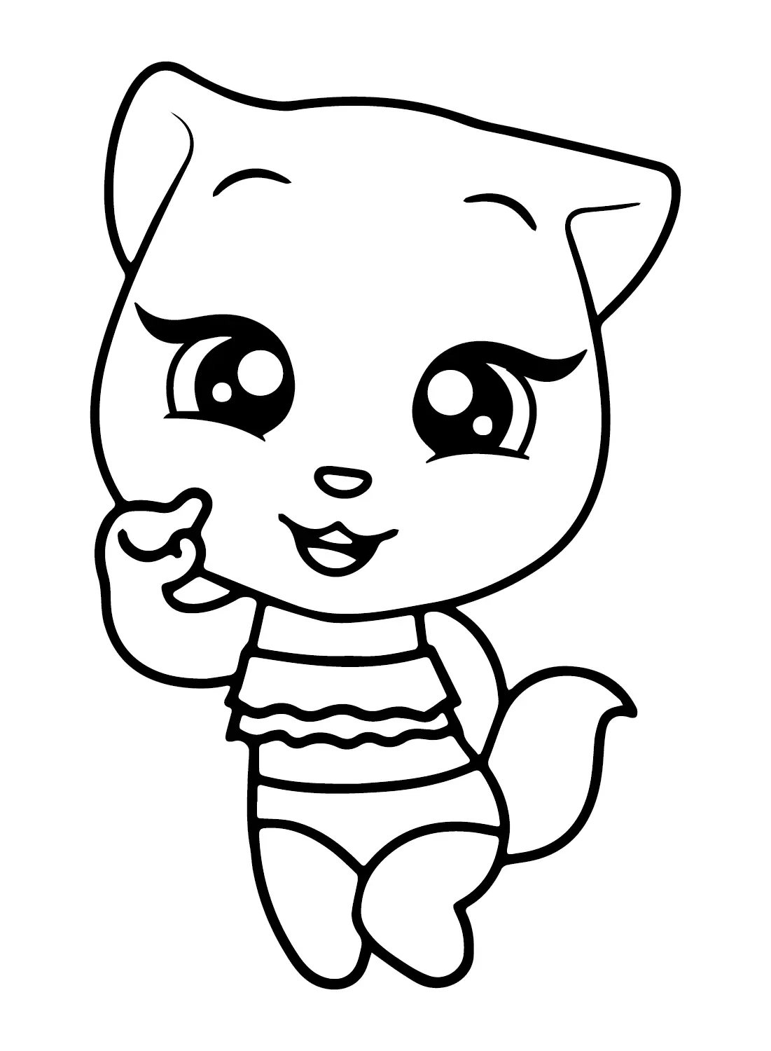 Talking Angela Coloring Pages 1