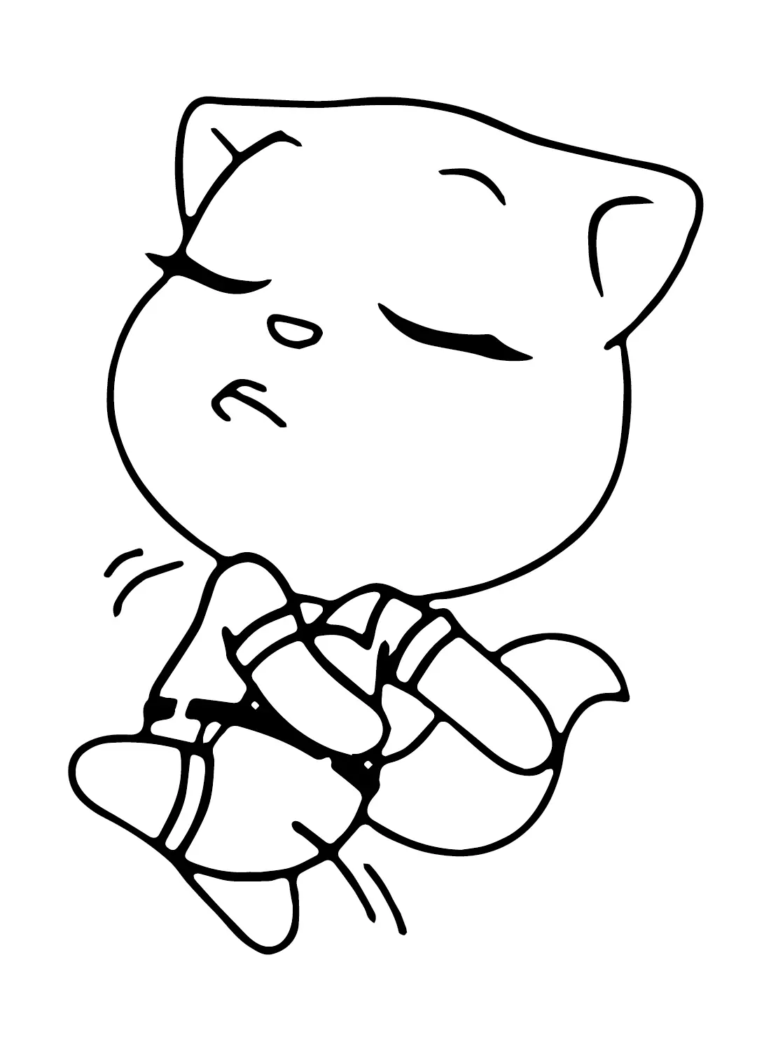 Talking Angela Coloring Pages 10