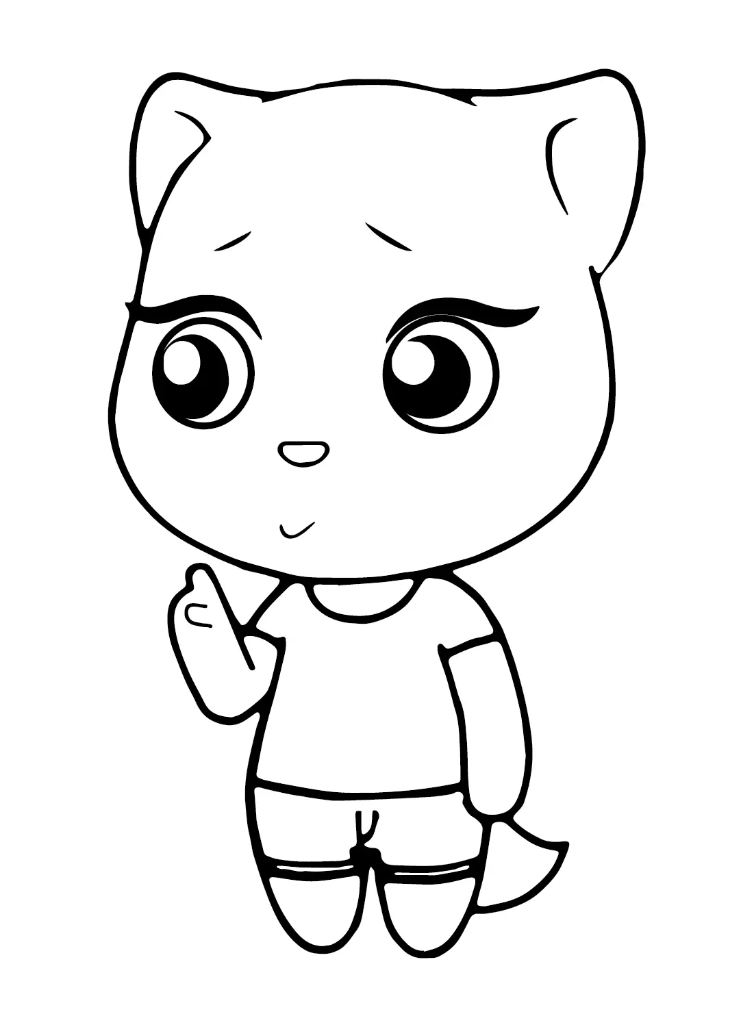 Talking Angela Coloring Pages 2