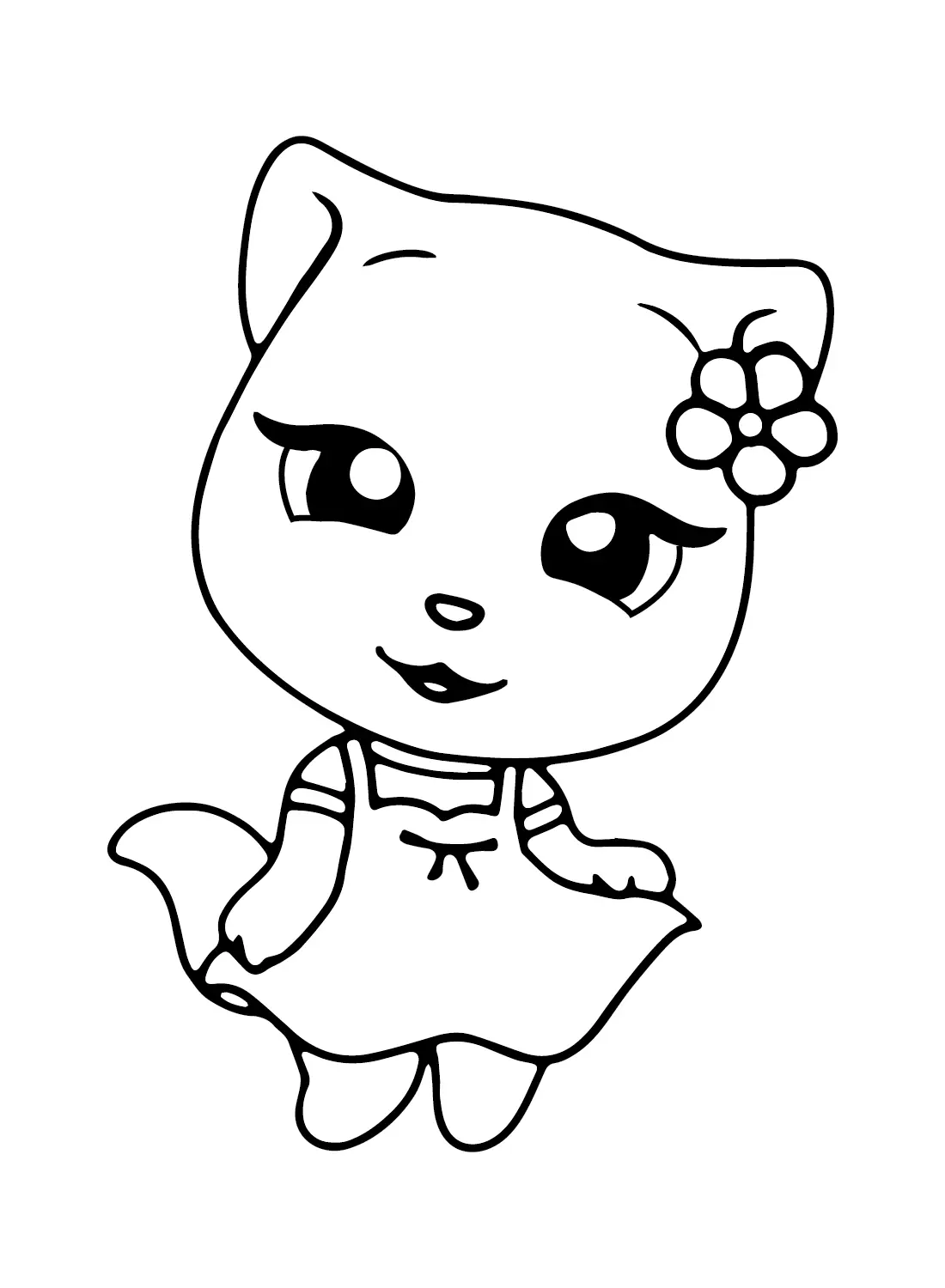 Talking Angela Coloring Pages 8