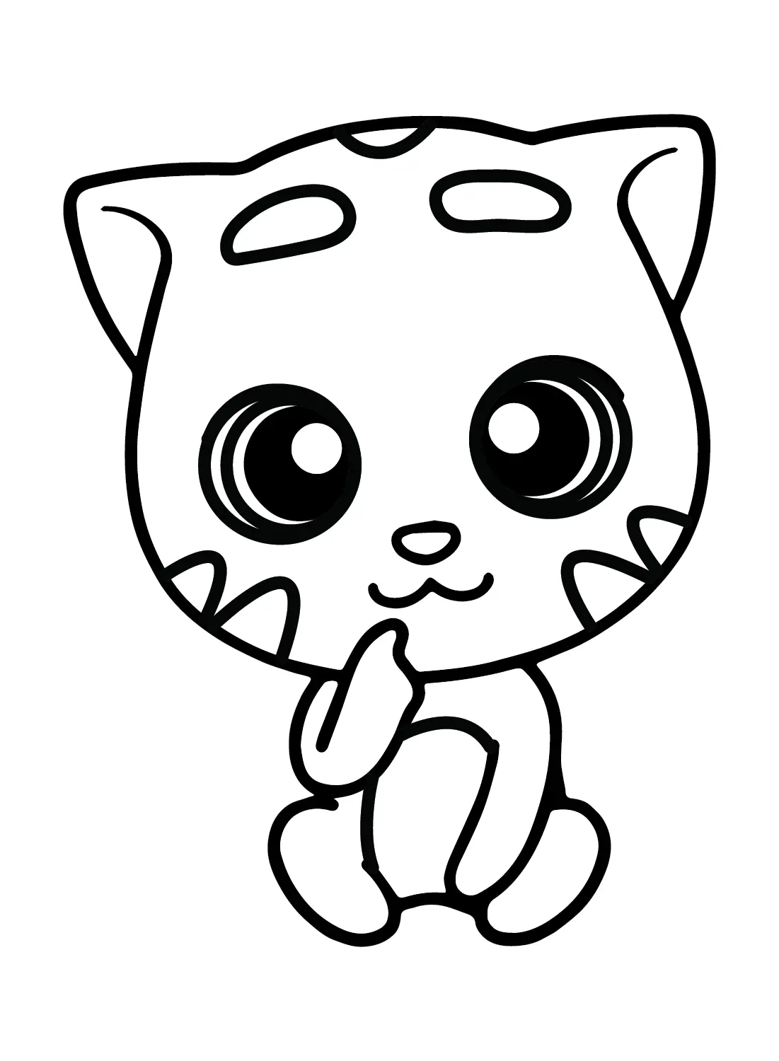 Talking Ginger Coloring Pages 7