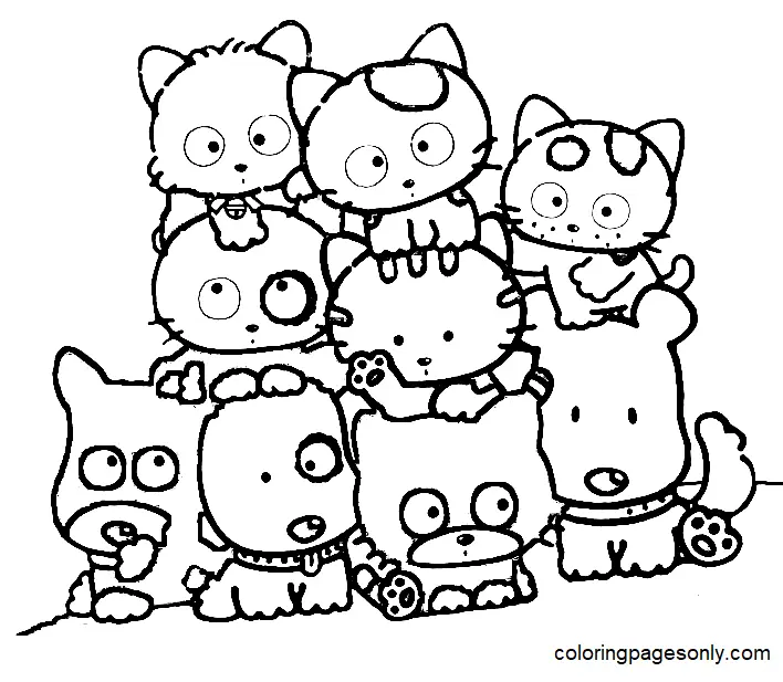 Tama Y Sus Amigos Para Colorear 1