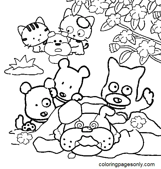 Tama Y Sus Amigos Para Colorear 11