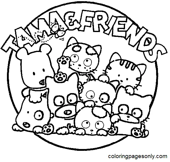 Tama Y Sus Amigos Para Colorear 23