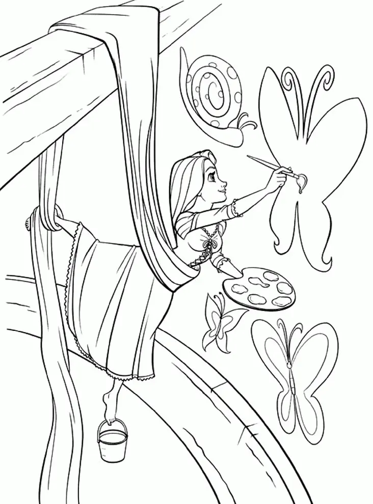 Rapunzel Ausmalbilder 85