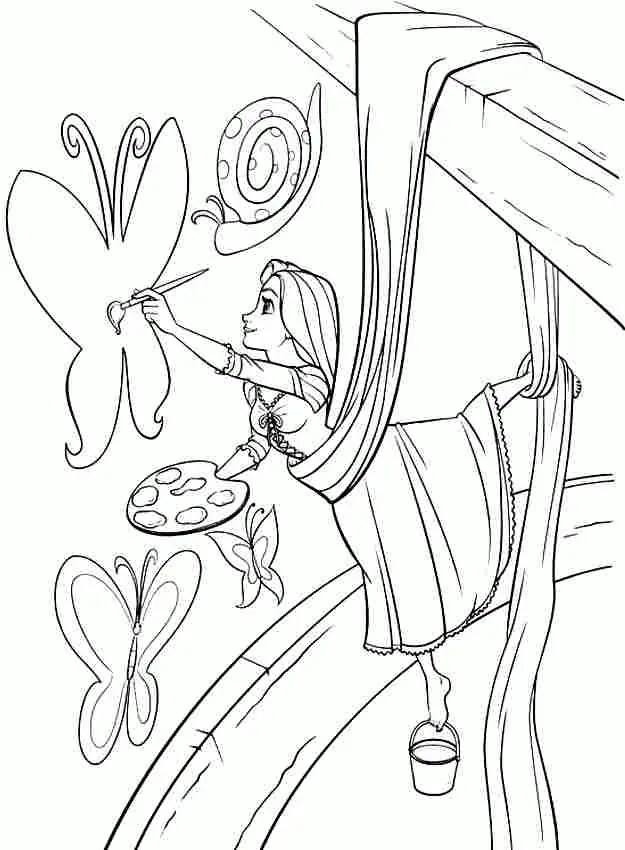 Rapunzel Ausmalbilder 88