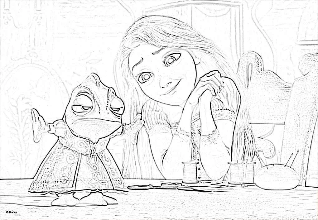 Rapunzel Ausmalbilder 35