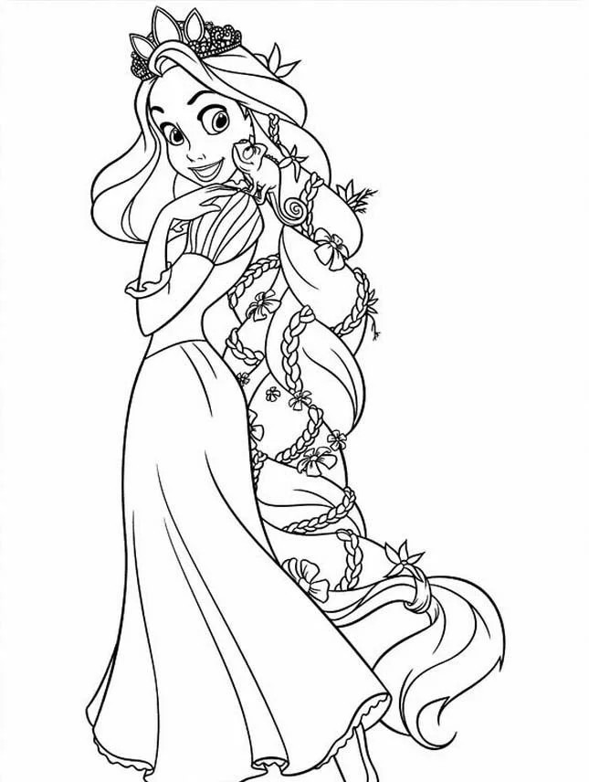 Rapunzel Ausmalbilder 100