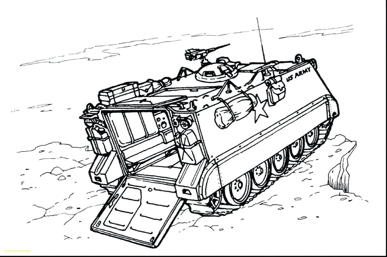 Desenhos de Tanque Do Exercito Para Colorir 3