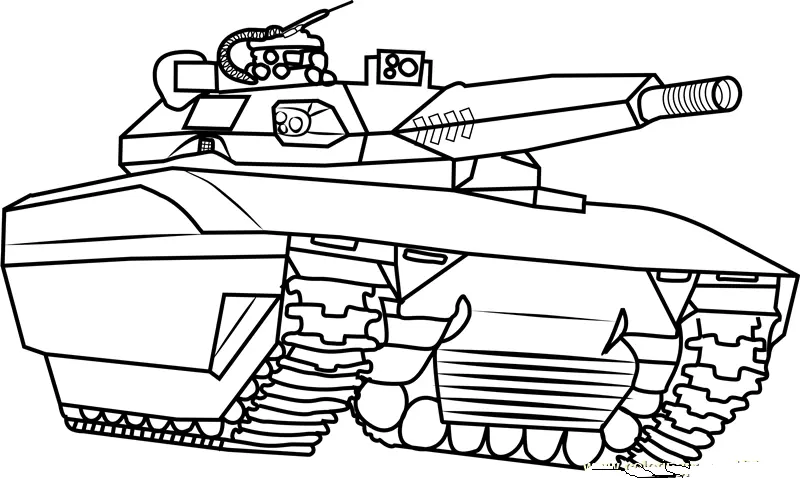 Desenhos de Tanque Do Exercito Para Colorir 4