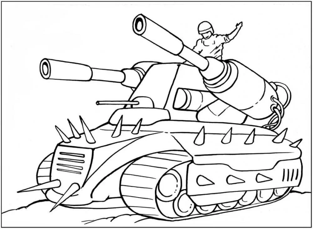 Desenhos de Tanque Do Exercito Para Colorir 47