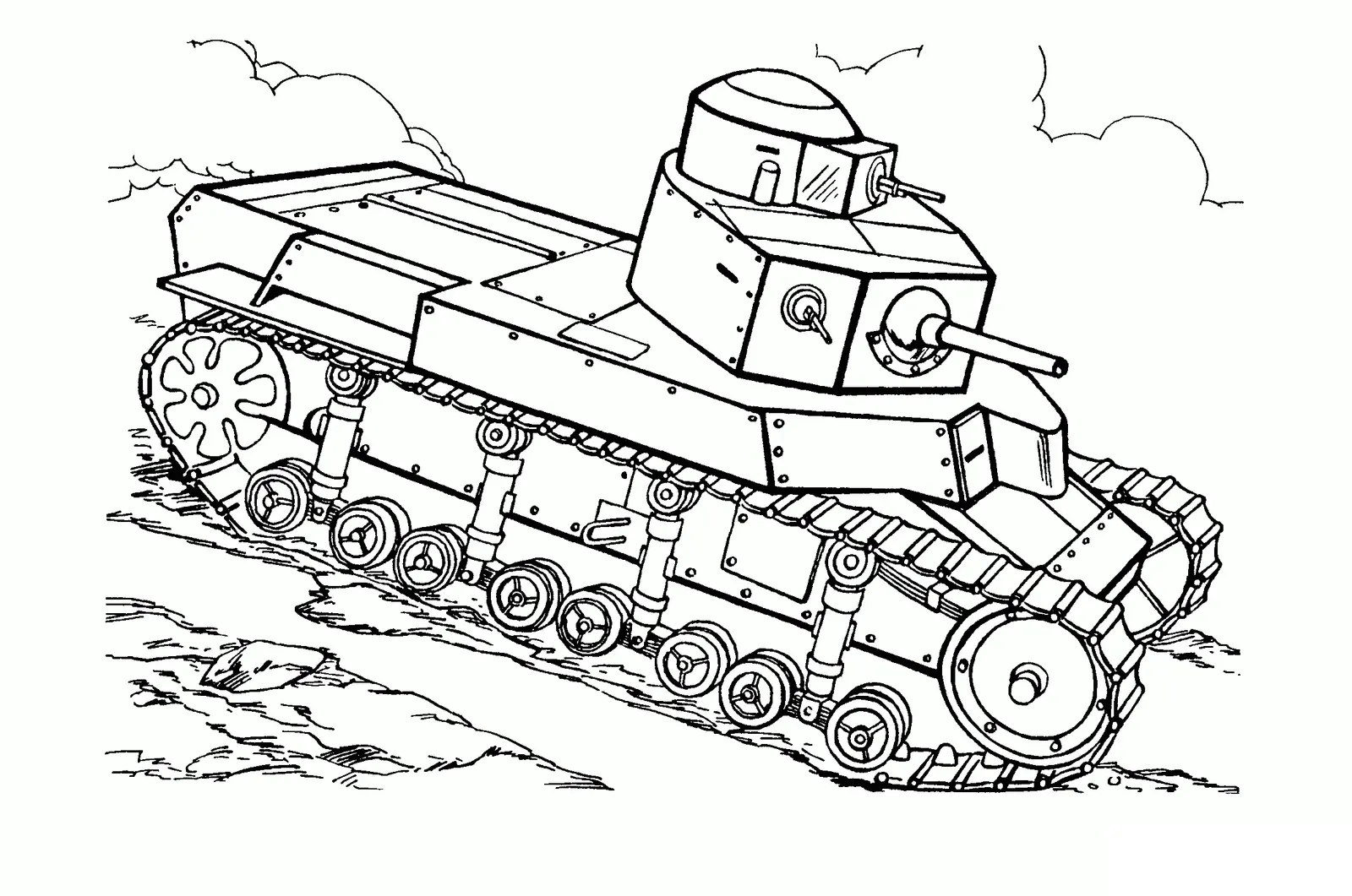 Desenhos de Tanque Do Exercito Para Colorir 54