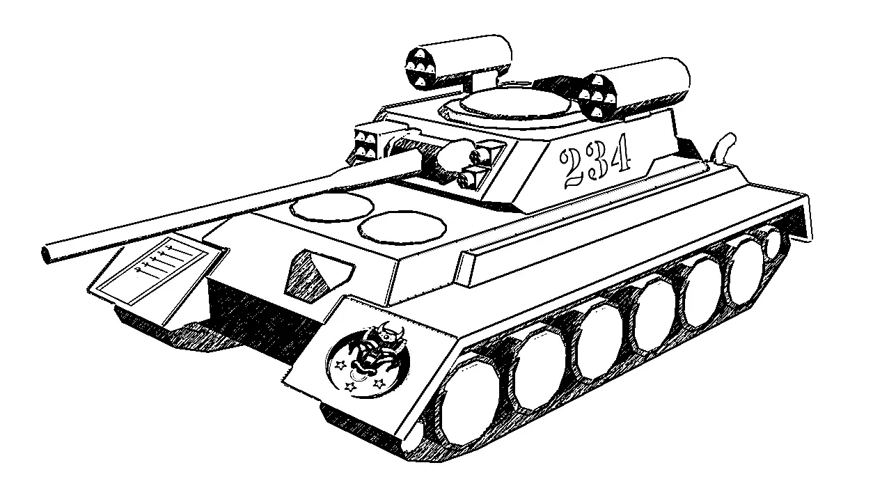 Desenhos de Tanque Do Exercito Para Colorir 81